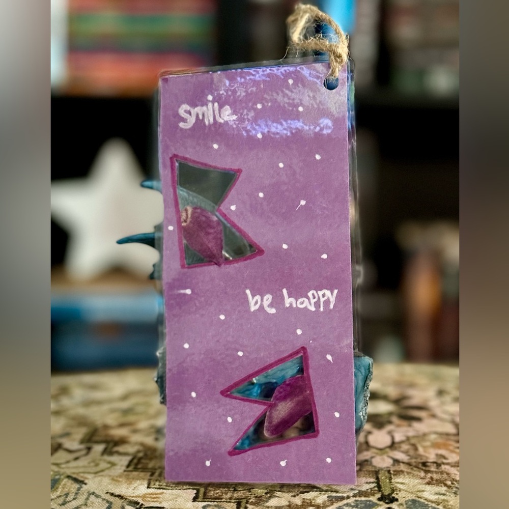 Custom 1 of 1 Bookmarks with real plants - made by 11 year old! $5 each